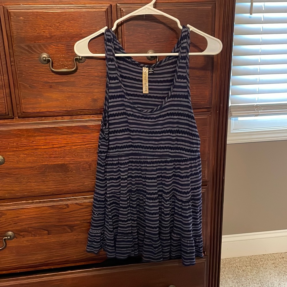 Flowy blue tank top